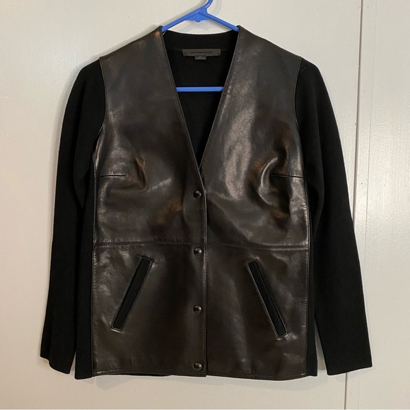Alexander Wang Leather Blazer Jacket Size XS - Picture 1 of 11